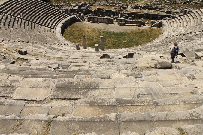 The gigantic Miletos theatre. 