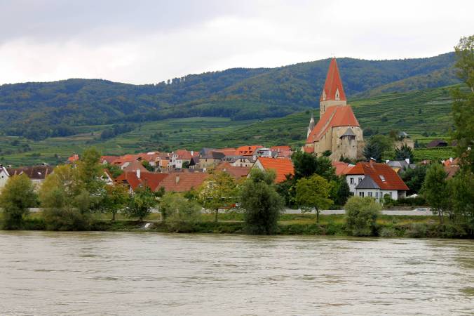 Wachau Valley along the Danube.