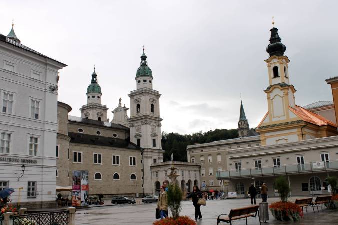 The old town, altstadt, of Salzburg.