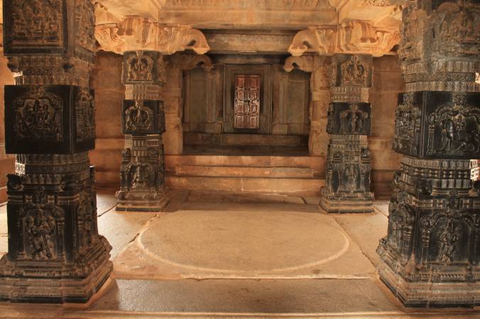Inside Hazari Ram Temple