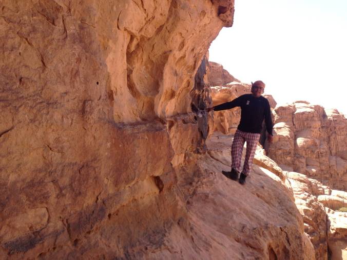 The tough part climbing Jebel Burdah
